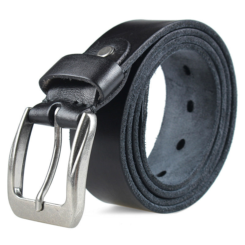 Men’s Washed Vegetable-Tanned Cowhide Leather Belt – Top Layer Genuine Leather

Alternative Title: