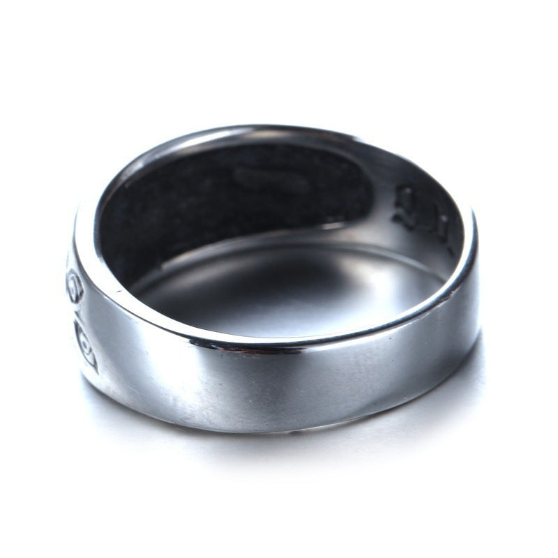Men’s Stainless Steel Devil Eye Ring – Gothic Punk Statement Jewellery