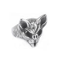 Skull Cat Stainless Steel Ring – Gothic Undead Animal Statement Ring