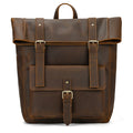 Men’s Retro Hand-Rubbed Leather Backpack – Large Capacity Laptop Travel Rucksack
