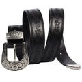 Embossed First Layer Cowhide Men’s Belt – Mongolian Style Carved Leather Belt