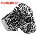 Handmade Vintage Skull Ring for Men – Thai Silver Gothic Statement Ring