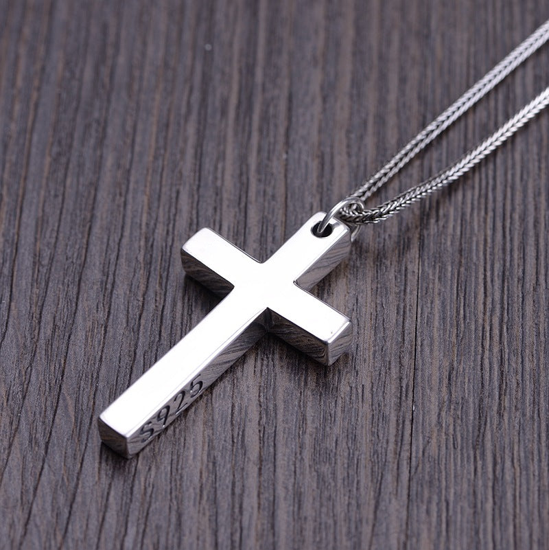 S925 Sterling Silver Crucifix Cross Pendant – Christian Necklace Pendant for Men & Women