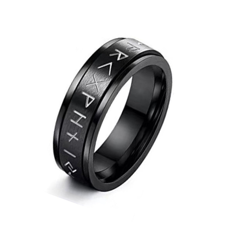 Viking Titanium Steel Rotatable Decompression Rotatable Ring