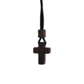 Solid Red Sandalwood Crucifix Cross Pendant Necklace Christian Jewellery Gift