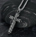 Vintage Nordic Rune Necklace for Men – Stainless Steel Viking Elder Futhark Pendant Amulet