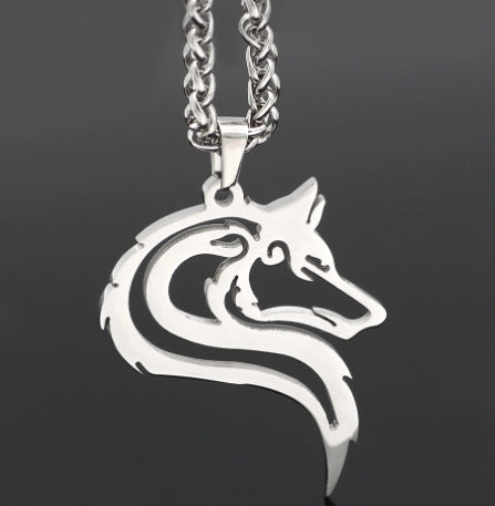 Vintage Nordic Rune Necklace for Men – Stainless Steel Viking Elder Futhark Pendant Amulet
